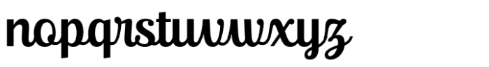 Ralsteda Script Medium Font LOWERCASE