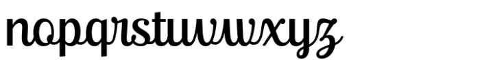 Ralsteda Script Regular Font LOWERCASE