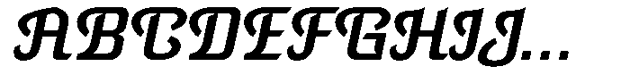 Ramangan Italic Font UPPERCASE