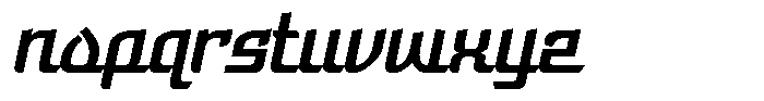 Ramangan Italic Font LOWERCASE