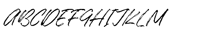 Ramble Hand Font UPPERCASE