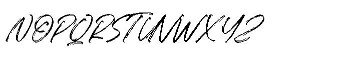 Ramble Hand Font UPPERCASE