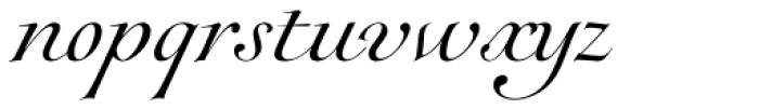 Rameau Std Italic Font LOWERCASE