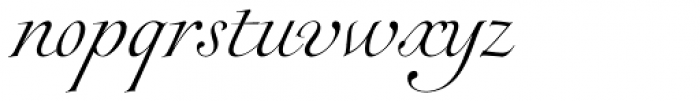 Rameau Std Light Italic Font LOWERCASE