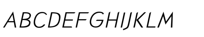 Ramen Sans Light Italic Font UPPERCASE