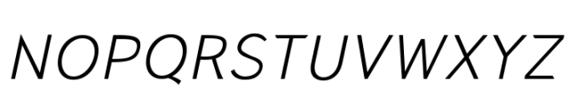 Ramen Sans Light Italic Font UPPERCASE