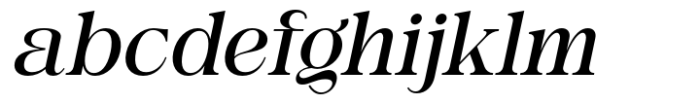 Ramesha Italic Font LOWERCASE
