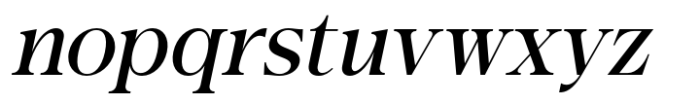 Ramesha Italic Font LOWERCASE