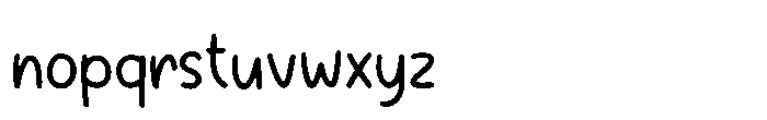 Ramping Small Font LOWERCASE