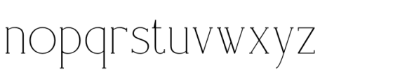 Rampwind Regular Font LOWERCASE