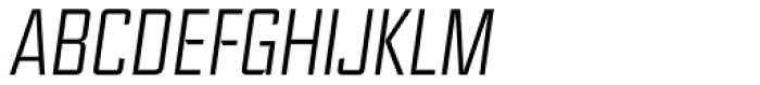 Ramsey Condensed Thin Italic Font UPPERCASE