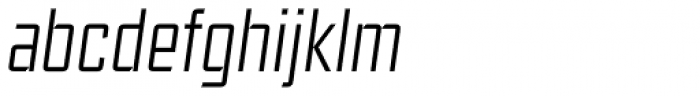 Ramsey Condensed Thin Italic Font LOWERCASE