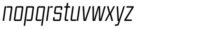 Ramsey Condensed Thin Italic Font LOWERCASE