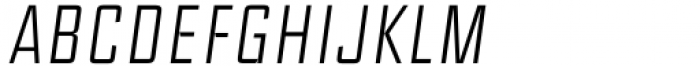 Ramsey Thin Condensed Italic Font UPPERCASE