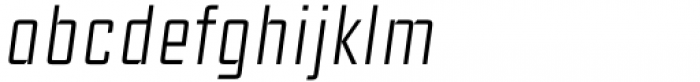 Ramsey Thin Condensed Italic Font LOWERCASE