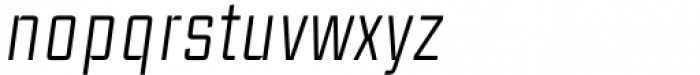 Ramsey Thin Condensed Italic Font LOWERCASE