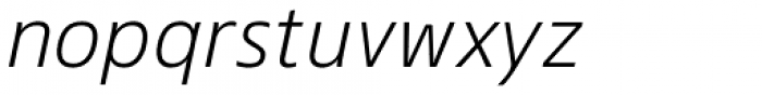 Ramston Thin Italic Font LOWERCASE