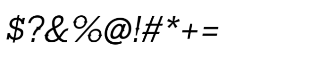 Ranch Light Italic Font OTHER CHARS