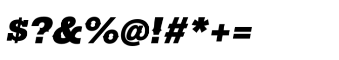 Ranch SC Extra Black Italic Font OTHER CHARS