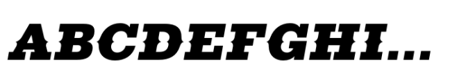 Ranch SC Extra Black Italic Font UPPERCASE