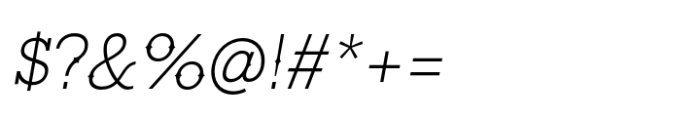 Ranch SC Extra Light Italic Font OTHER CHARS