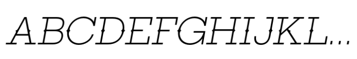 Ranch SC Extra Light Italic Font UPPERCASE