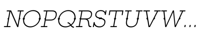 Ranch SC Extra Light Italic Font UPPERCASE