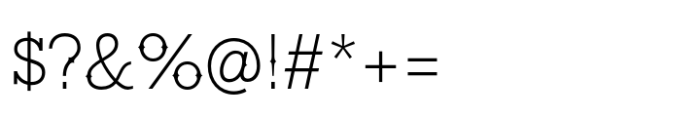 Ranch SC Extra Light Font OTHER CHARS