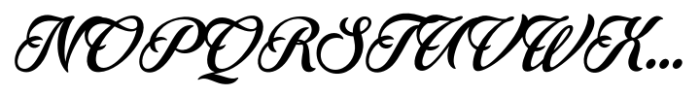 Ranchino Script Bold Italic Font UPPERCASE