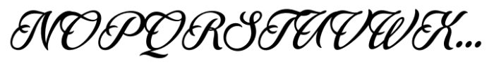 Ranchino Script Regular Italic Font UPPERCASE