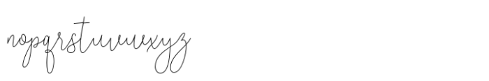 Randing Monoline Font LOWERCASE