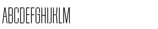 Randolf Thin Font UPPERCASE