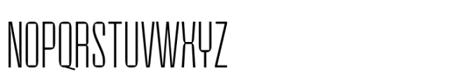 Randolf Thin Font UPPERCASE