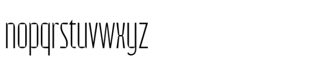 Randolf Thin Font LOWERCASE