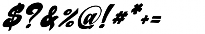 Random But Perfect Italic Font OTHER CHARS
