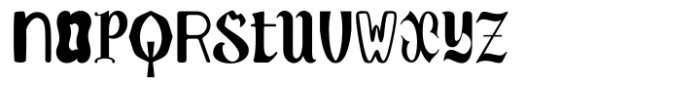 Random Glyphs Font LOWERCASE