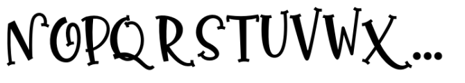 Random Niche Serif Font UPPERCASE