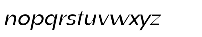 Randu Sans Medium Italic Font LOWERCASE