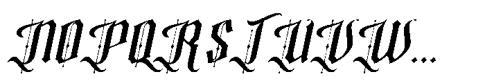 Randuel Italic Font UPPERCASE