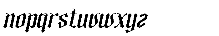 Randuel Italic Font LOWERCASE