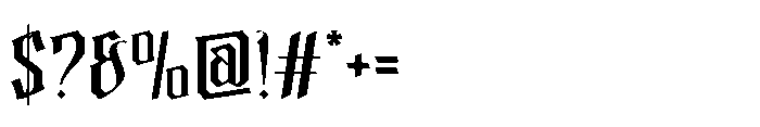 Randuel Regular Font OTHER CHARS