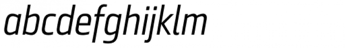 Ranelte Condensed Regular Italic Font LOWERCASE