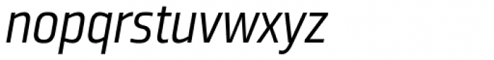 Ranelte Condensed Regular Italic Font LOWERCASE