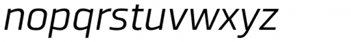 Ranelte Extended Regular Italic Font LOWERCASE
