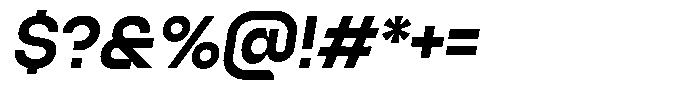 Raneva Black Italic Font OTHER CHARS