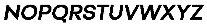Raneva Black Italic Font UPPERCASE