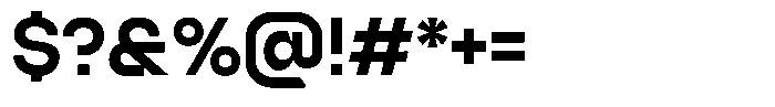 Raneva Black Font OTHER CHARS