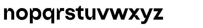 Raneva Black Font LOWERCASE