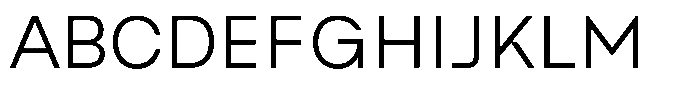 Raneva Light Font UPPERCASE