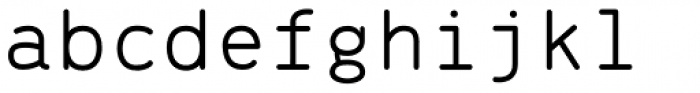 Range Mono Font LOWERCASE